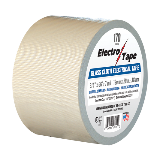 #170   7mil Glass Cloth Rubber Thermosetting Adhesive Tape