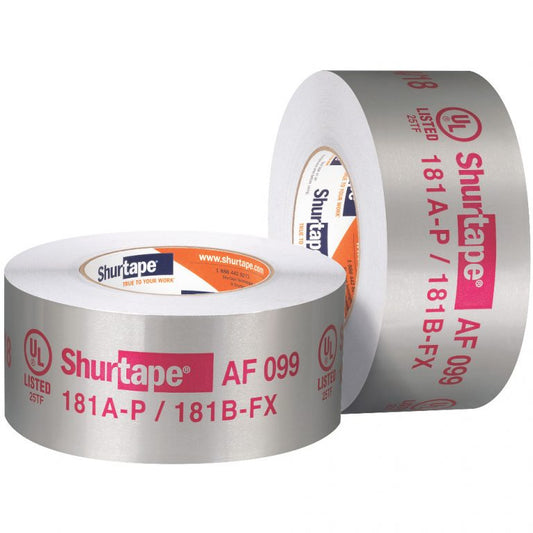 Shurtape Aluminum Foil Tape AF 099 UL 181A-P/B-FX Listed/Printed