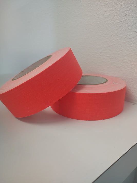 FCT-665  2"x50yd  Fluorescent Orange Gaffers/Spike Tape (matte finish)