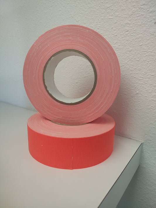 FCT-665  2"x50yd  Fluorescent Orange Gaffers/Spike Tape (matte finish)