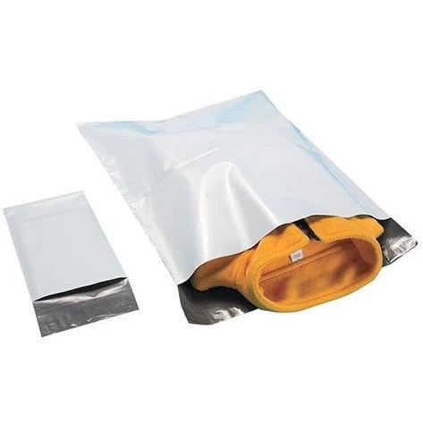 17.25"x17.75"   custom 4mil  White Poly Mailer  Secure USPS approved  300 bags per case